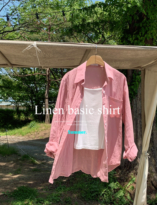 포켓 루즈 린넨셔츠-8color, 여름내내 시원하게-가볍고 시원한 린넨7%-[기획], 고퀄 베이직 린넨남방
