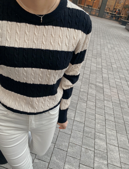 키키 울 단가라 니트티-3color, 초봄까지 따뜻하게 입는 울니트