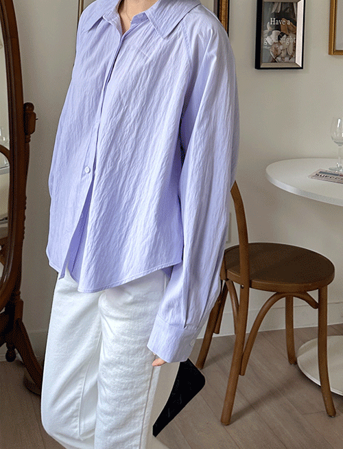 로망스 드라이 블라우스-3color, 로망 가득 드라이한 블랑