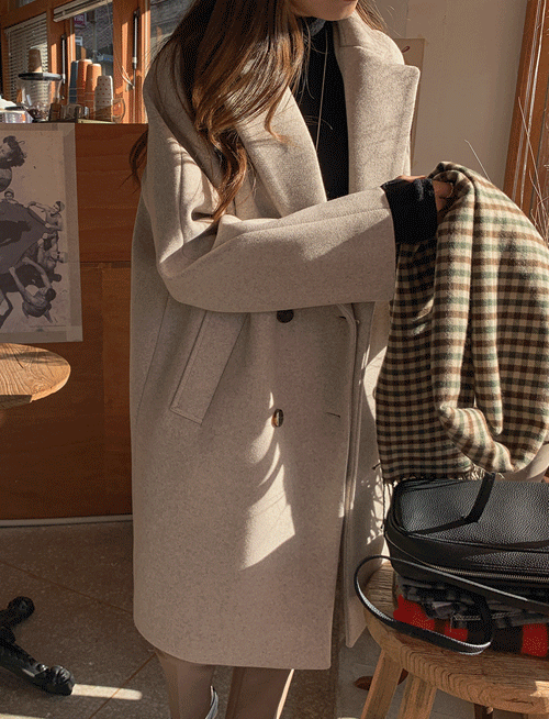 소프트 보카시 울 더블코트-5color, 도톰따뜻한 울코트-울20% 고퀄리티 보카시울- 따뜻하게! 베이직하게! 멋스럽게!